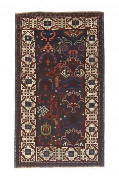 Antique Caucasian Kuba Bijov Rug 27 x 46  - 4268203