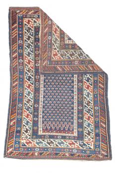 Antique Caucasian Kuba Rug 2 9 x 4 2  - 4327175