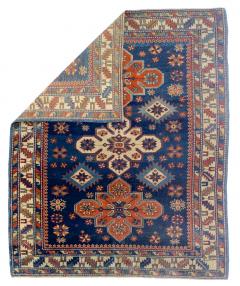 Antique Caucasian Kuba Rug 3 7 x 4 4  - 4295490