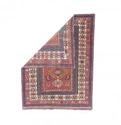 Antique Caucasian Kuba Rug 3 8 x 4 11  - 4327163