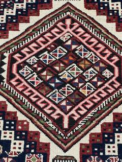 Antique Caucasian Kuba Rug 3 8 x 7 1  - 4405969