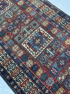 Antique Caucasian Kuba Rug 37 x 77  - 4268258