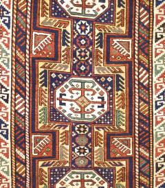 Antique Caucasian Kuba Rug 46 x 101  - 4268213