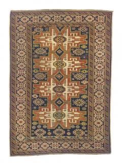 Antique Caucasian Lezgi Rug 38 x 53  - 4268459