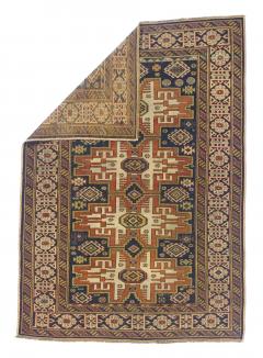 Antique Caucasian Lezgi Rug 38 x 53  - 4268460