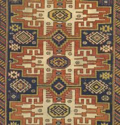 Antique Caucasian Lezgi Rug 38 x 53  - 4268461