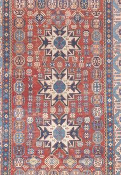 Antique Caucasian Lezgi Rug 4 2 x 6 4  - 4327257