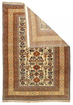 Antique Caucasian Perpedil Rug 4 4 x 6 2  - 4404560