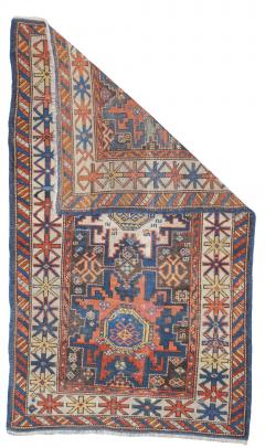 Antique Caucasian Shirvan Lezgi Design Rug 2 10 x 4 10  - 4457067