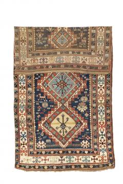 Antique Caucasian Shirvan Rug 45 x 85  - 4268498