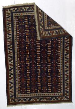 Antique Caucasian Zehour Kuba Rug 37 x 53  - 4268248