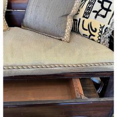 Antique Chinese Rosewood Sofa Settee Custom Designer Pillows - 2997132