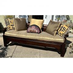 Antique Chinese Rosewood Sofa Settee Custom Designer Pillows - 2997138