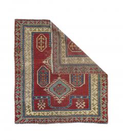 Antique Fakhralou Kazak Rug 3 4 x 3 9  - 4404451