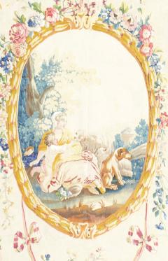 Antique Fine French Aubusson Rug 4 9 x 9 4  - 4295783