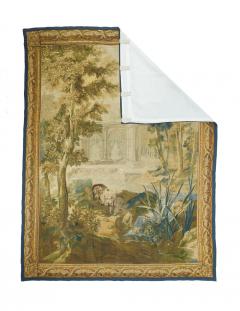 Antique French Tapestry 7 11 x 10 4  - 4314621