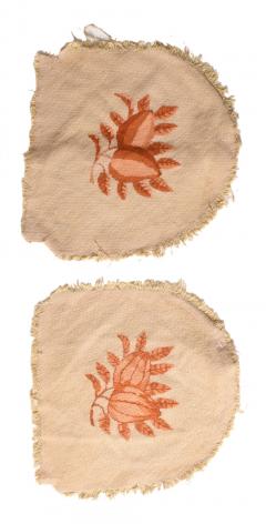 Antique French Tapestry Pair 16 x 16 - 4275843