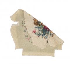 Antique French tapestry seat cover Circa 1890 one of pair 24 x 28 - 4275867