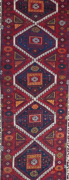 Antique Ghashghai Rug 4 3 x 9 5  - 4553951