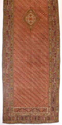 Antique Ghiordes Long Rug 6 7 x 24 4  - 4314192