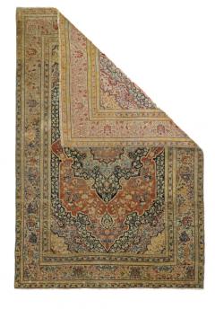 Antique Haji Jalili Tabriz Rug 3 9 x 5 8  - 4457994