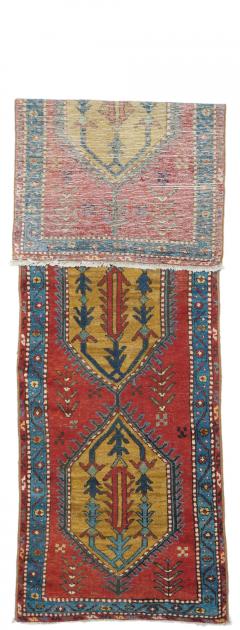 Antique Heriz Rug 2 4 x 8 4  - 4536534