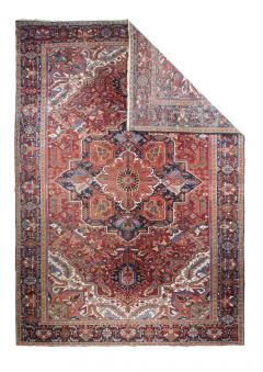Antique Heriz Rug 9 6 x 13 5  - 4457467