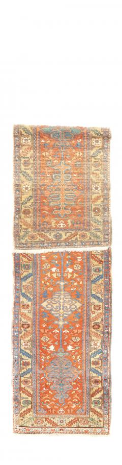 Antique Heriz Runner 3 3 x 14 7  - 4457554