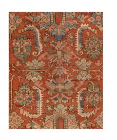 Antique Heriz Serapi Rug 8 7 x 10 10  - 4327079