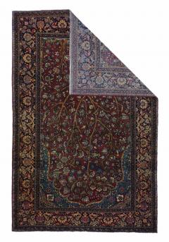 Antique Isfahan Rug 4 7 x 7 1  - 4404765