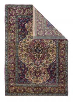 Antique Ivory Isfahan Rug 4 9 x 7 0  - 4457537