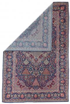 Antique Kashan Dabir Rug 4 4 x 6 8  - 4405134