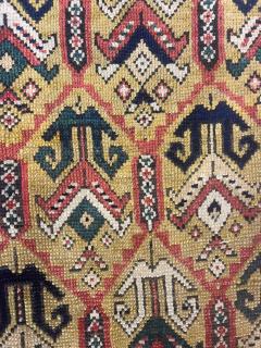 Antique Kazak Ganjeh Rug 41 x 60  - 4268634