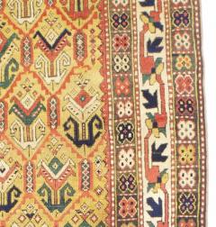 Antique Kazak Ganjeh Rug 41 x 60  - 4268635