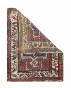 Antique Kazak Rug 3 1 x 3 9  - 4536546