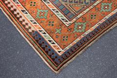 Antique Kazak Rug 3 11 x 8 1  - 4457950