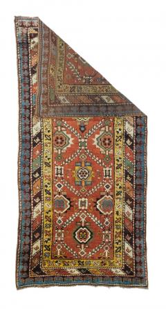 Antique Kazak Rug 3 8 x 8 1  - 4328606