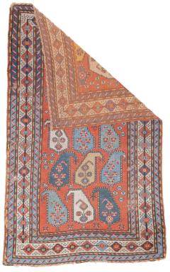 Antique Kazak Rug 3 9 x 6 1  - 4457065