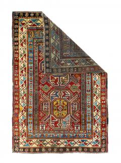 Antique Kazak Rug 4 0 x 5 10  - 4405201