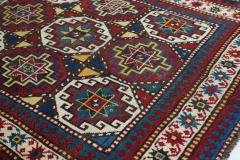 Antique Kazak Rug 4 0 x 7 8  - 4457388