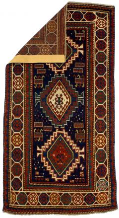 Antique Kazak Rug 4 2 x 7 8  - 4327435