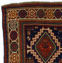 Antique Kazak Rug 4 2 x 7 8  - 4327439