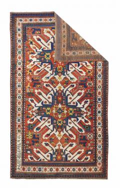 Antique Kazak Rug 4 8 x 8 3  - 4314343