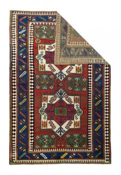 Antique Kazak Rug 4 9 x 7 4  - 4327405