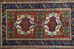 Antique Kazak Rug 4 9 x 7 4  - 4327406