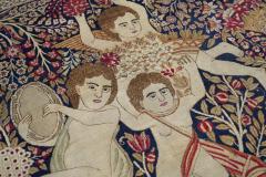 Antique Kerman Pictorial Rug 7 5 x 10 4  - 4296159