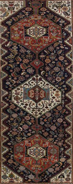 Antique Khamseh Tribal Rug 58 x 93 - 4355287