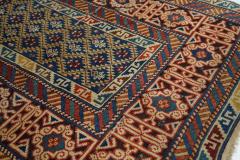 Antique Kuba Rug 3 7 x 8 3  - 4404483