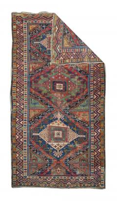 Antique Kurdish Kazak Rug 5 5 x 9 10  - 4458016