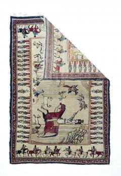 Antique Lavar Kerman Rug 3 8 x 5 10  - 4327112